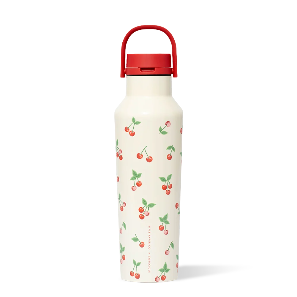 Corkcicle Rifle Paper Co. Sport Canteen - 20oz / Cherries