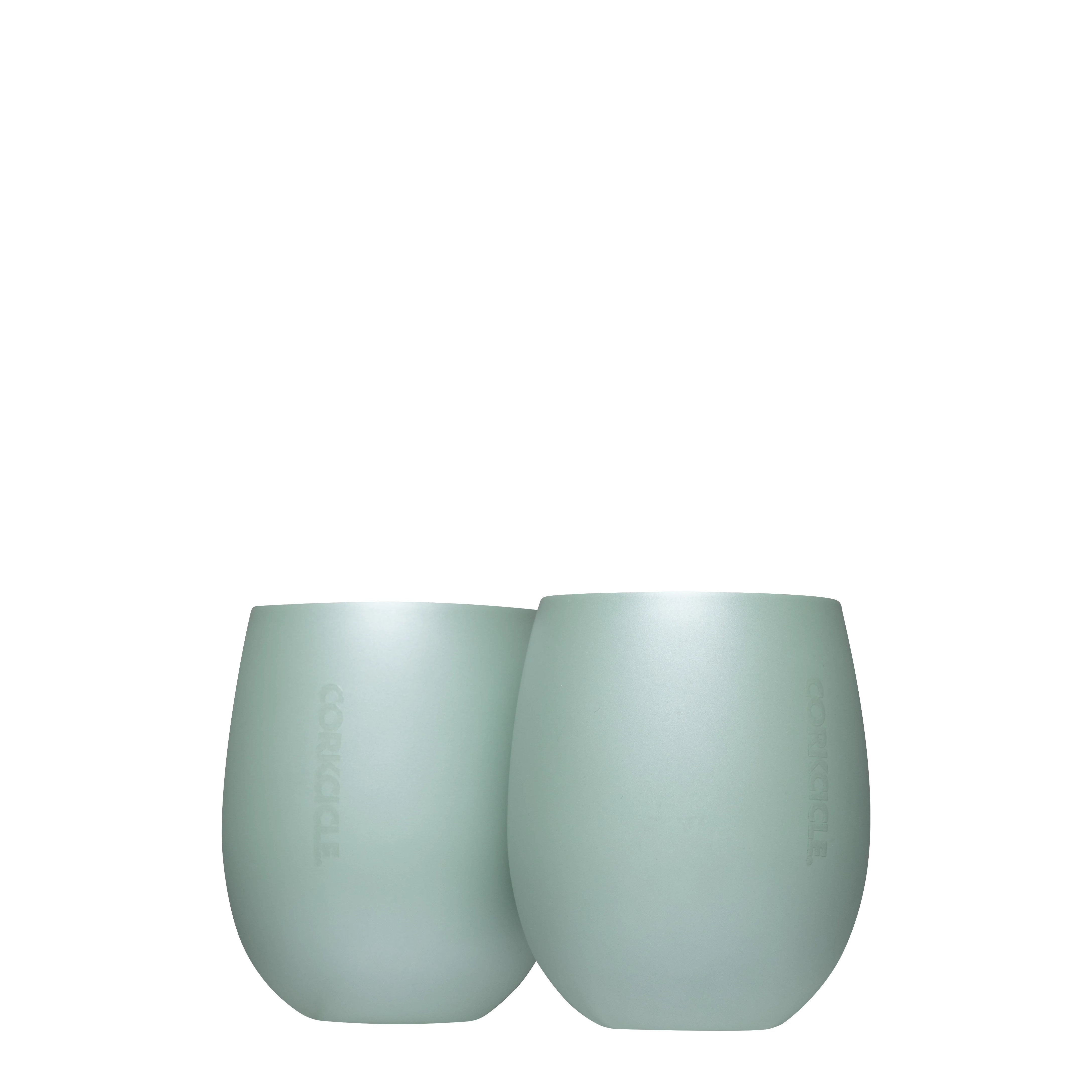 Corkcicle Sommelier Stemless Set (2) - 10oz / Ceramic Slate
