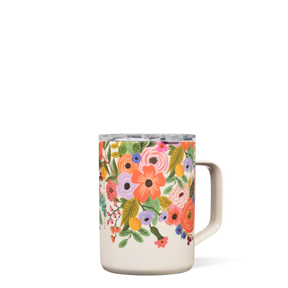 Corkcicle Rifle Paper Co. Coffee Mug - Gloss Cream Lively Floral / 16oz - Image 2