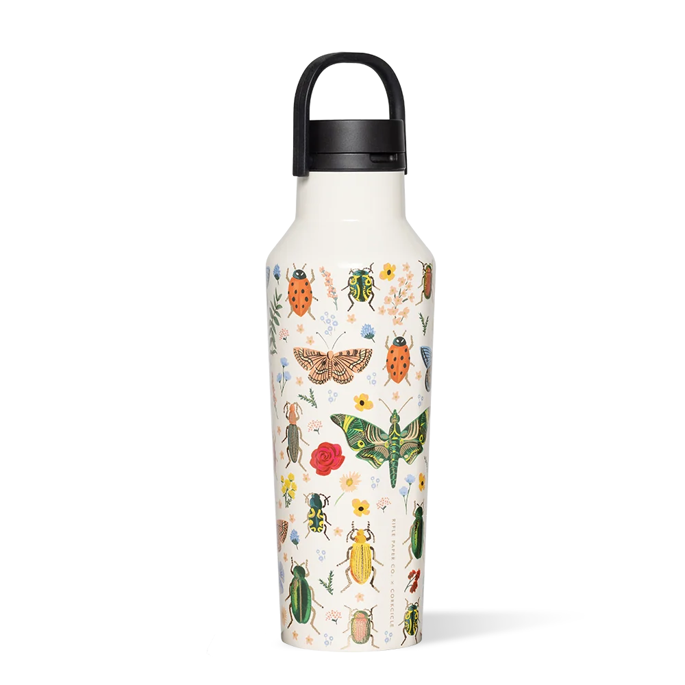 Corkcicle Rifle Paper Co. Sport Canteen - 20oz / Cream Lively Floral - Image 3