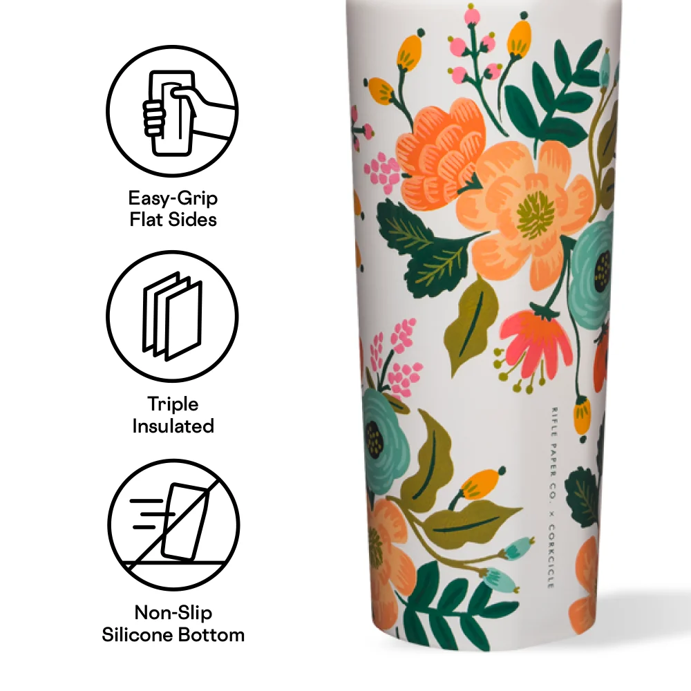 Corkcicle Rifle Paper Co. Sport Canteen - 20oz / Cream Lively Floral - Image 10