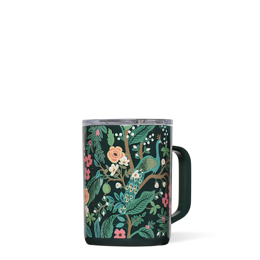 Corkcicle Rifle Paper Co. Coffee Mug - Gloss Cream Lively Floral / 16oz - Image 3