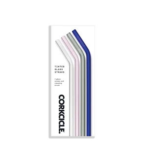 Corkcicle Glass Straw Set - Straw Set / Clear