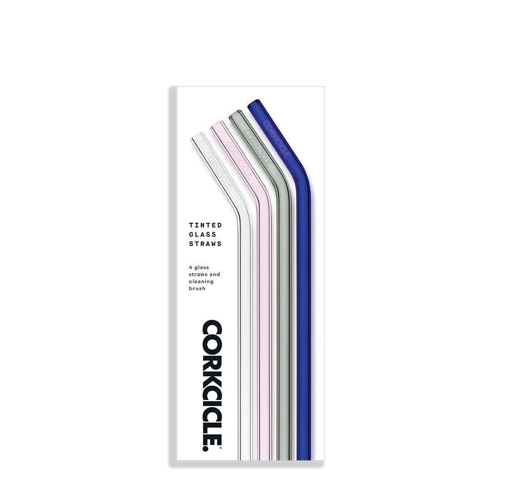 Corkcicle Glass Straw Set - Straw Set / Clear