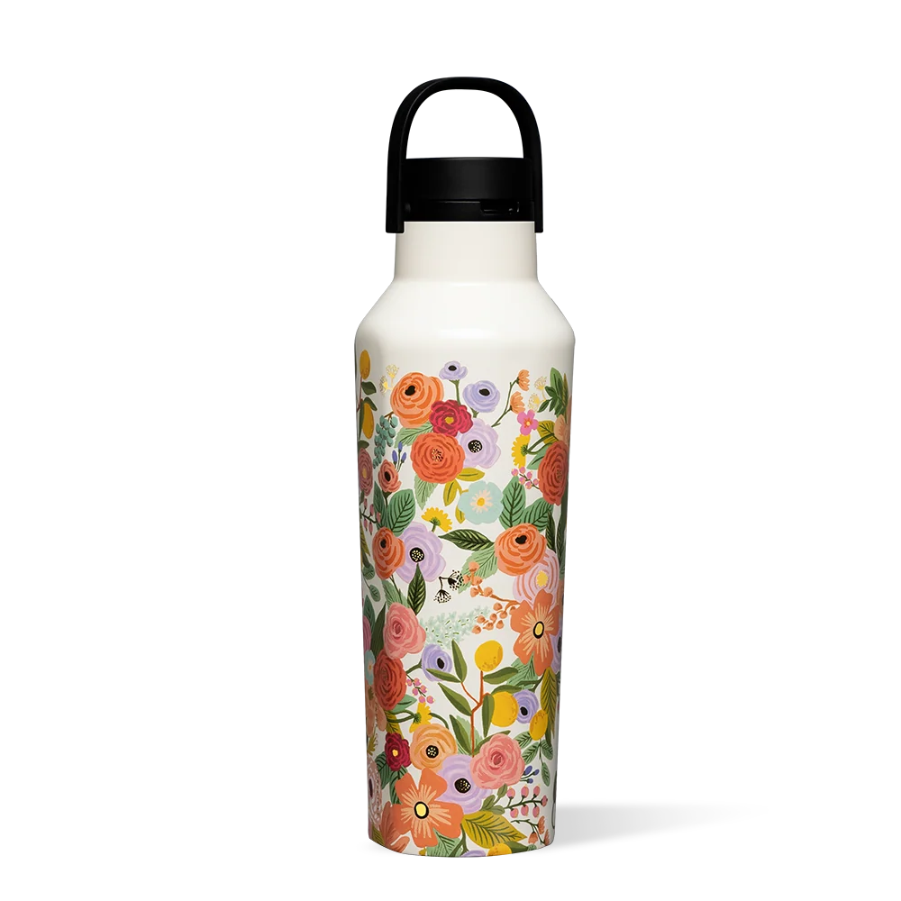Corkcicle Rifle Paper Co. Sport Canteen - 20oz / Cream Lively Floral - Image 2