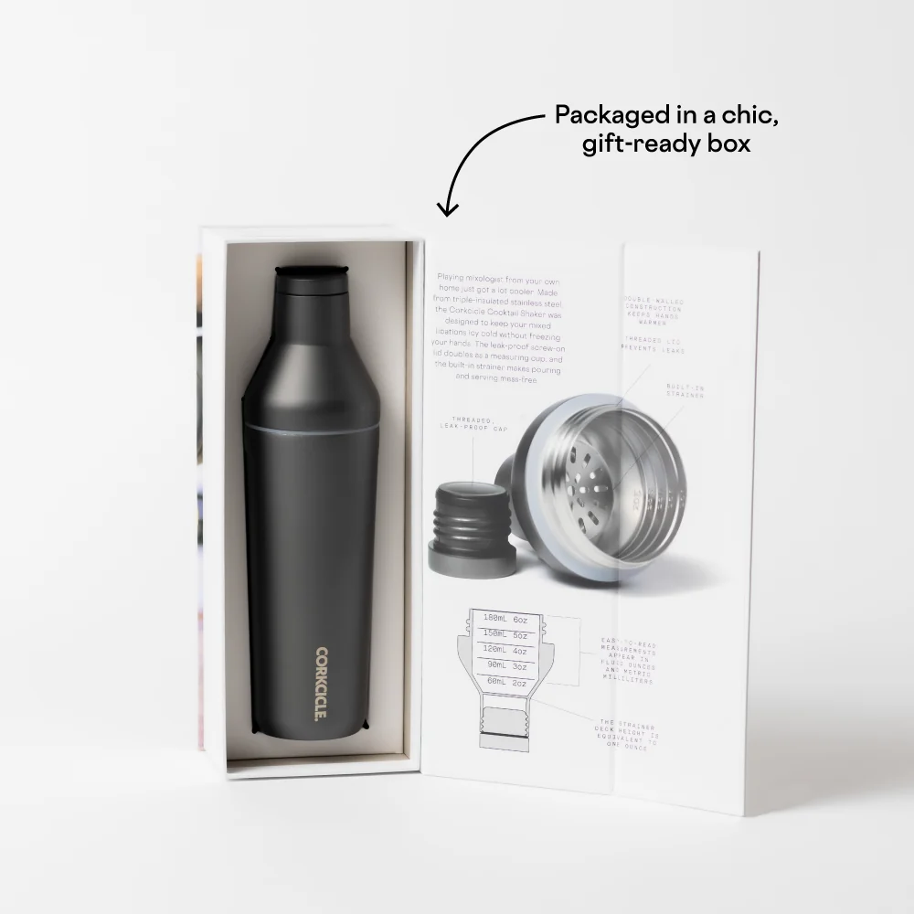 Corkcicle Cocktail Shaker - 17oz / Ceramic Slate - Image 4