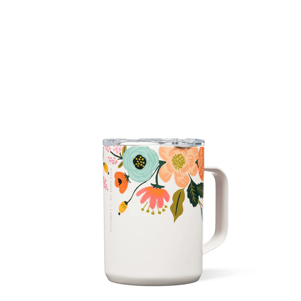Corkcicle Rifle Paper Co. Coffee Mug - Gloss Cream Lively Floral / 16oz - Image 8
