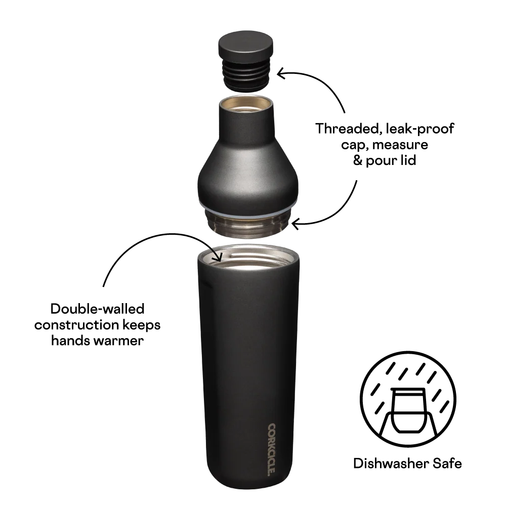 Corkcicle Cocktail Shaker - 17oz / Ceramic Slate - Image 5