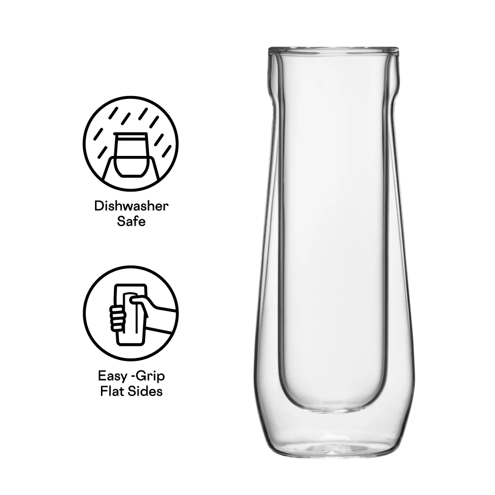 Corkcicle Stemless Flute Glass Set (2) - Image 3