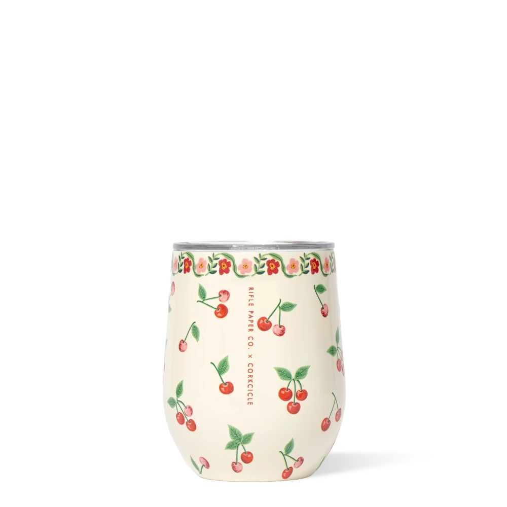 Corkcicle Rifle Paper Co. Stemless - Cherries / 12oz - Image 3