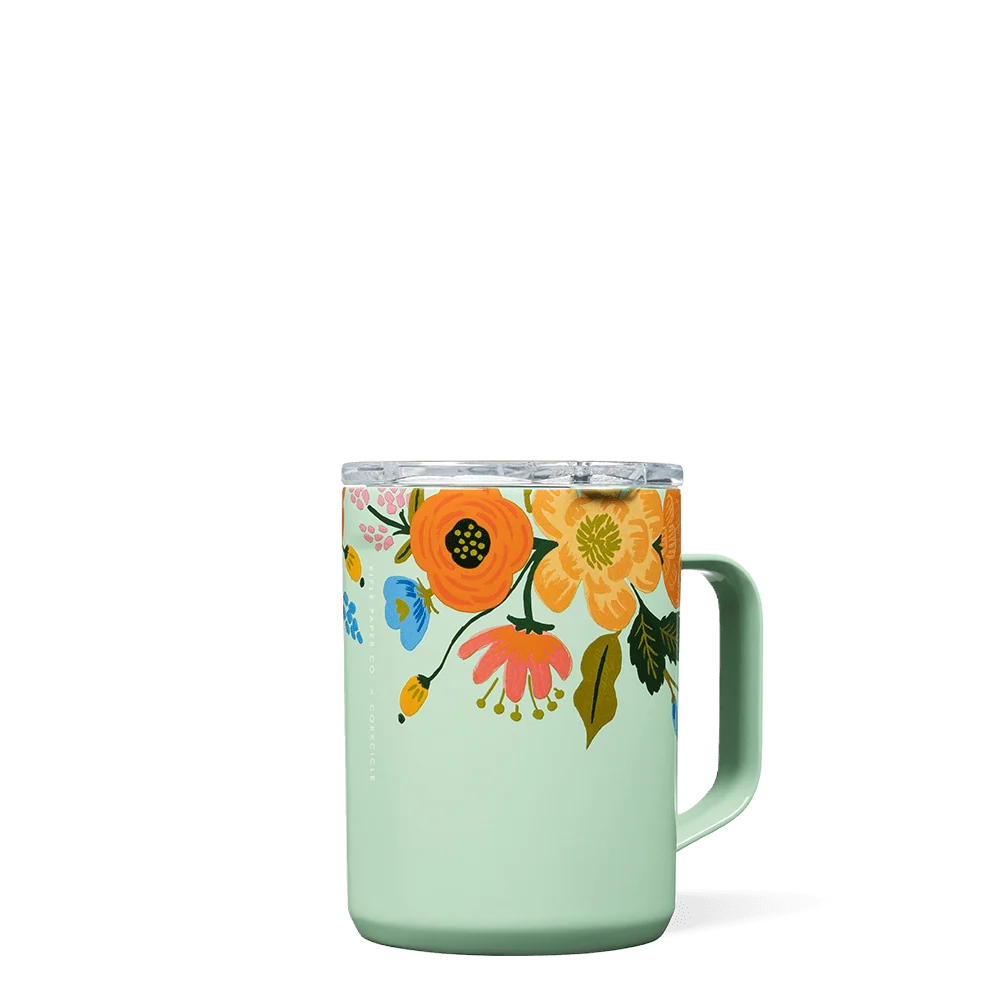 Corkcicle Rifle Paper Co. Coffee Mug - Gloss Cream Lively Floral / 16oz - Image 4